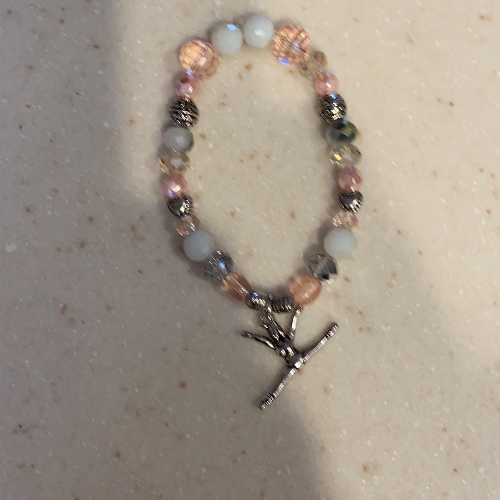 Bracelet pink and gray tones